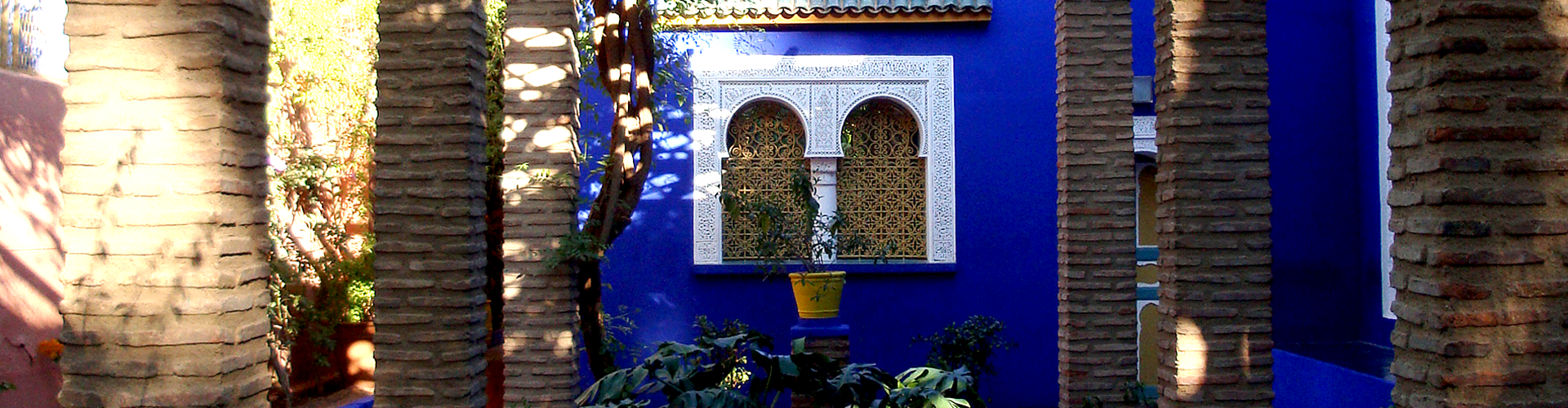 モロッコ　マジョレル庭園　風景
